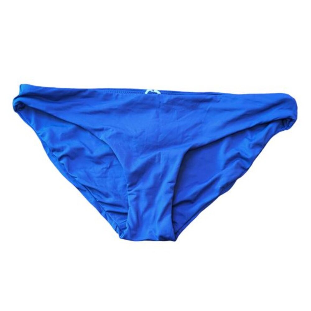 NEW Seafolly Reversible Hipster Bikini Bottom Solid Blue Women's 8